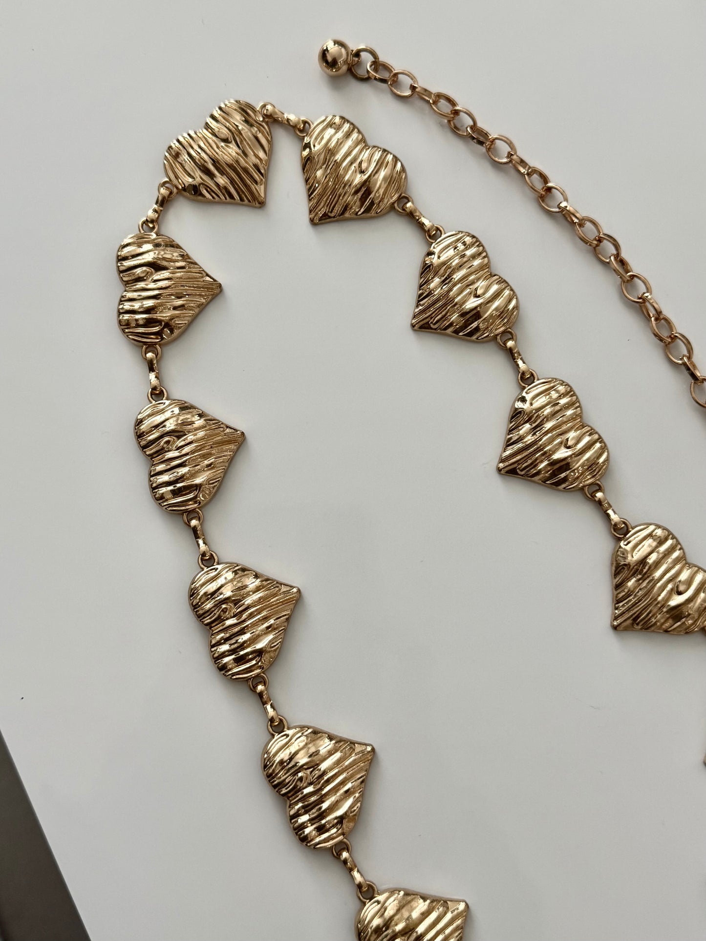 Wrapped Small Heart Chain Belt