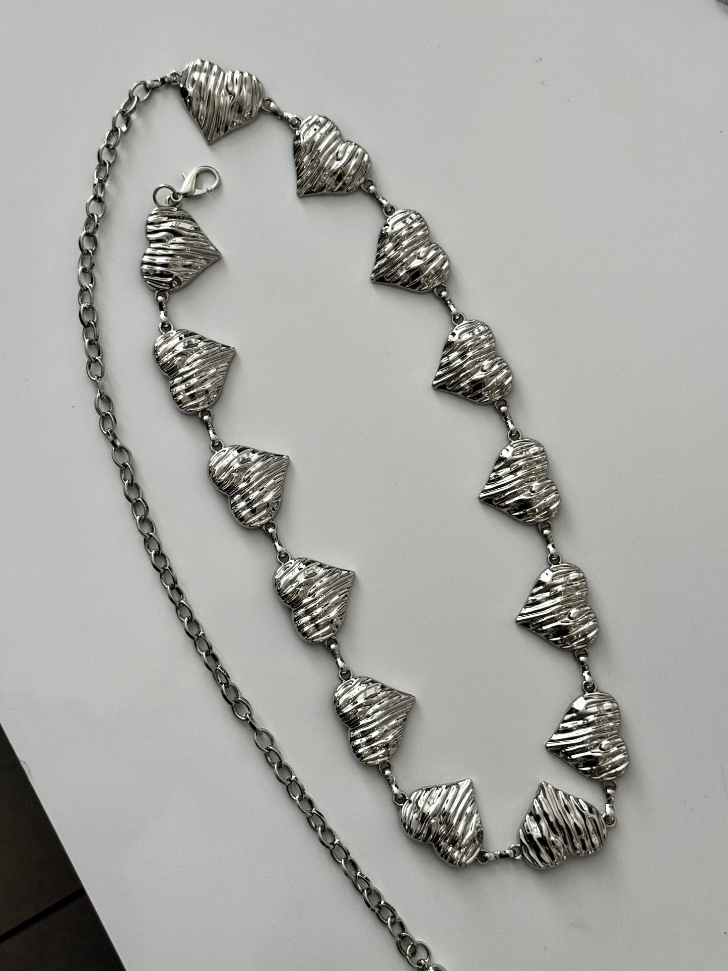 Wrapped Small Heart Chain Belt