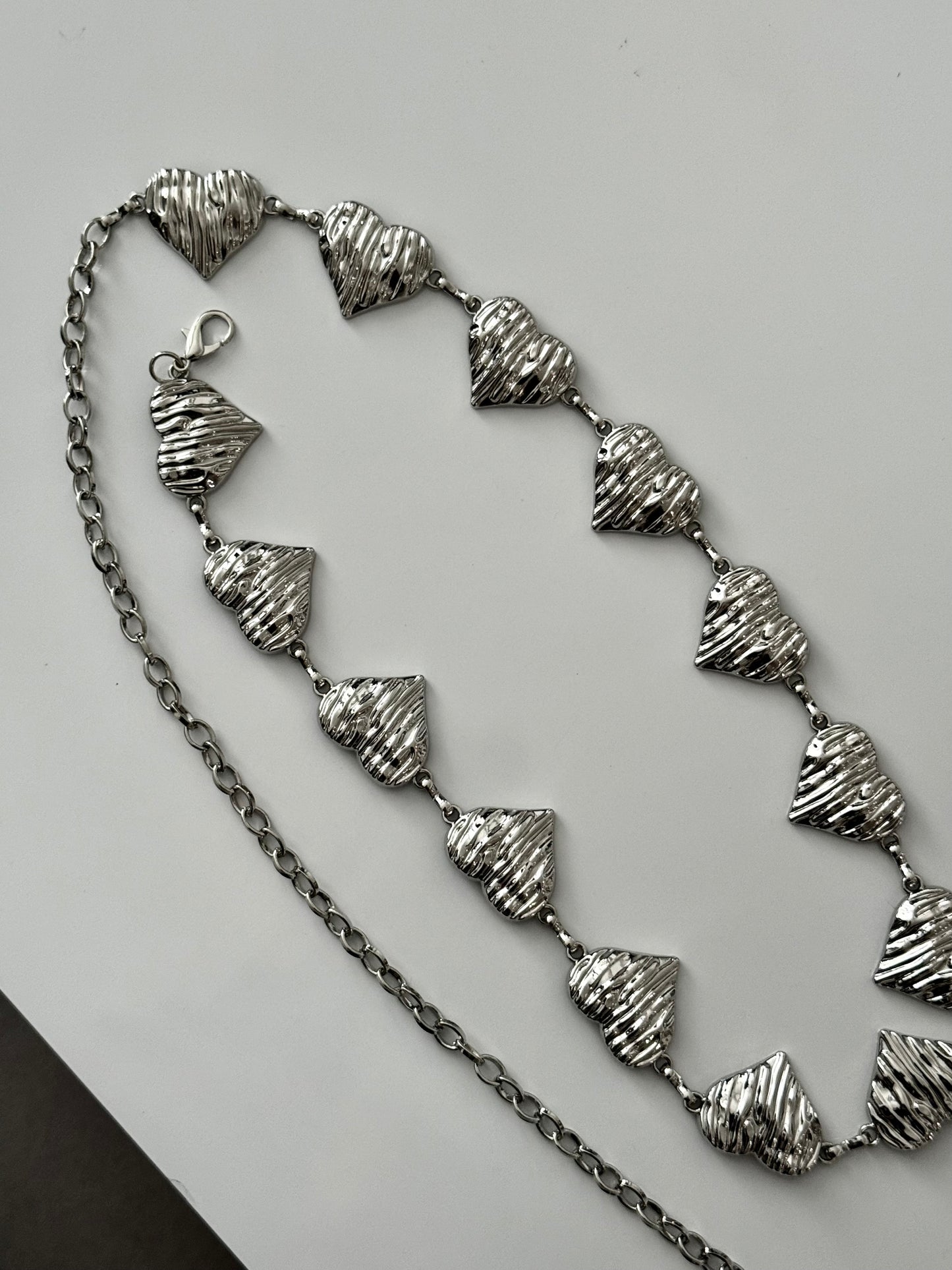Wrapped Small Heart Chain Belt