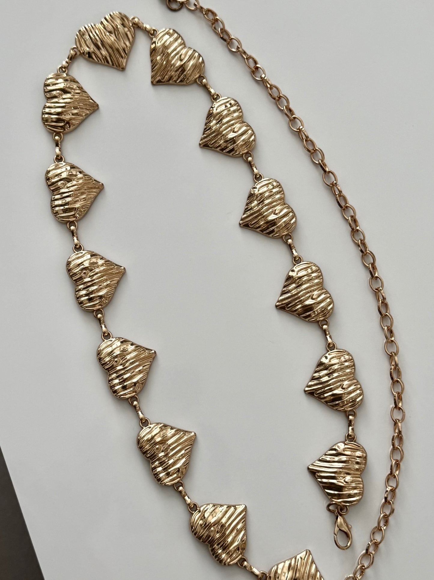 Wrapped Small Heart Chain Belt