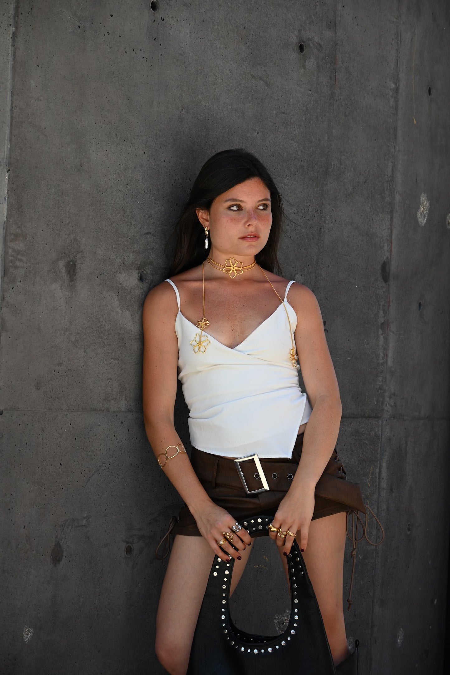 Lace Up Buckle Shorts