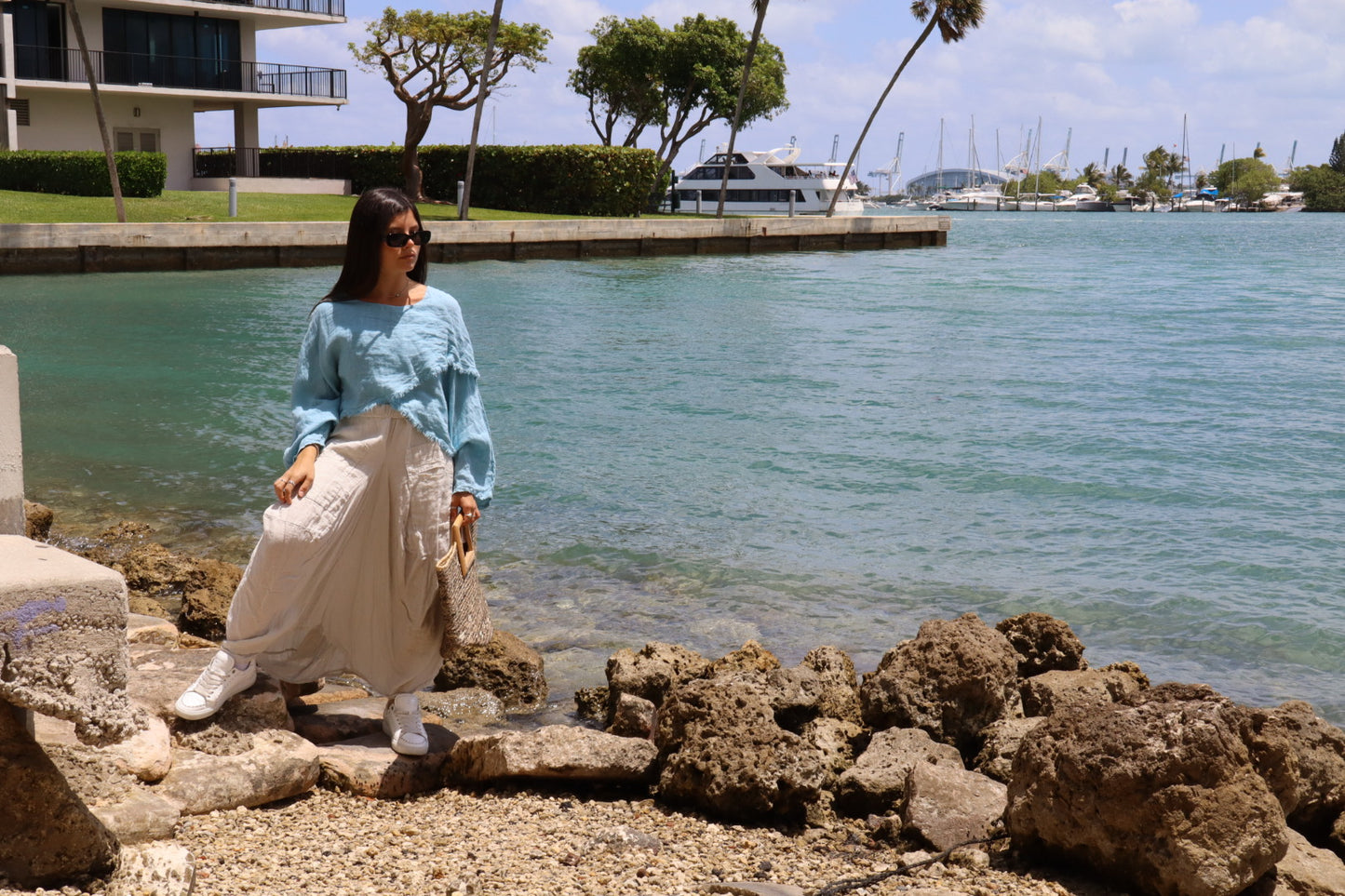 Asymmetrical Fringe Blouse