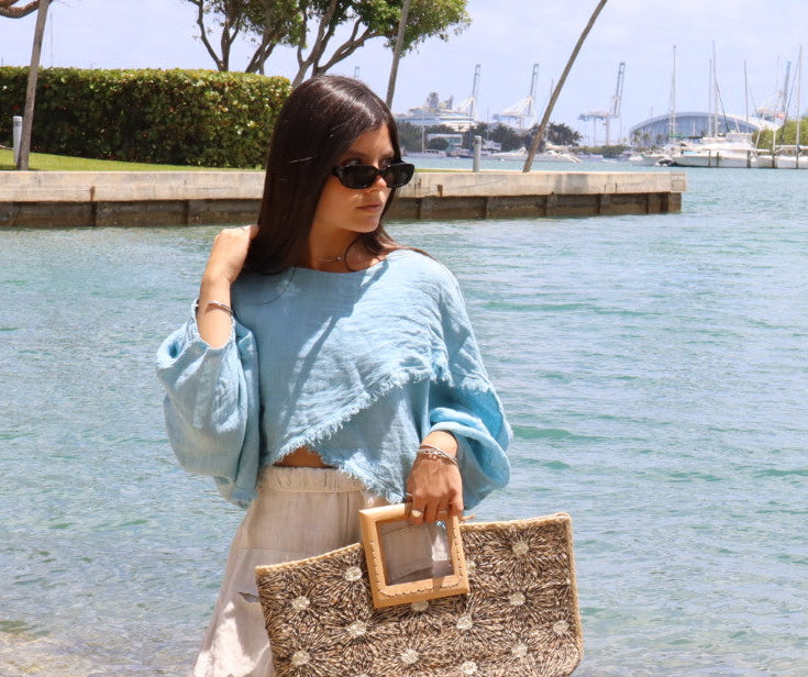 Asymmetrical Fringe Blouse