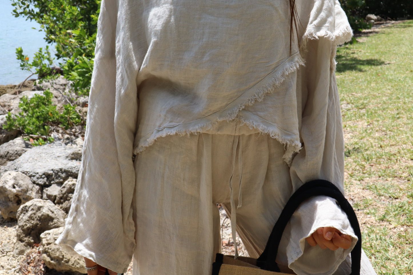 Asymmetrical Fringe Blouse