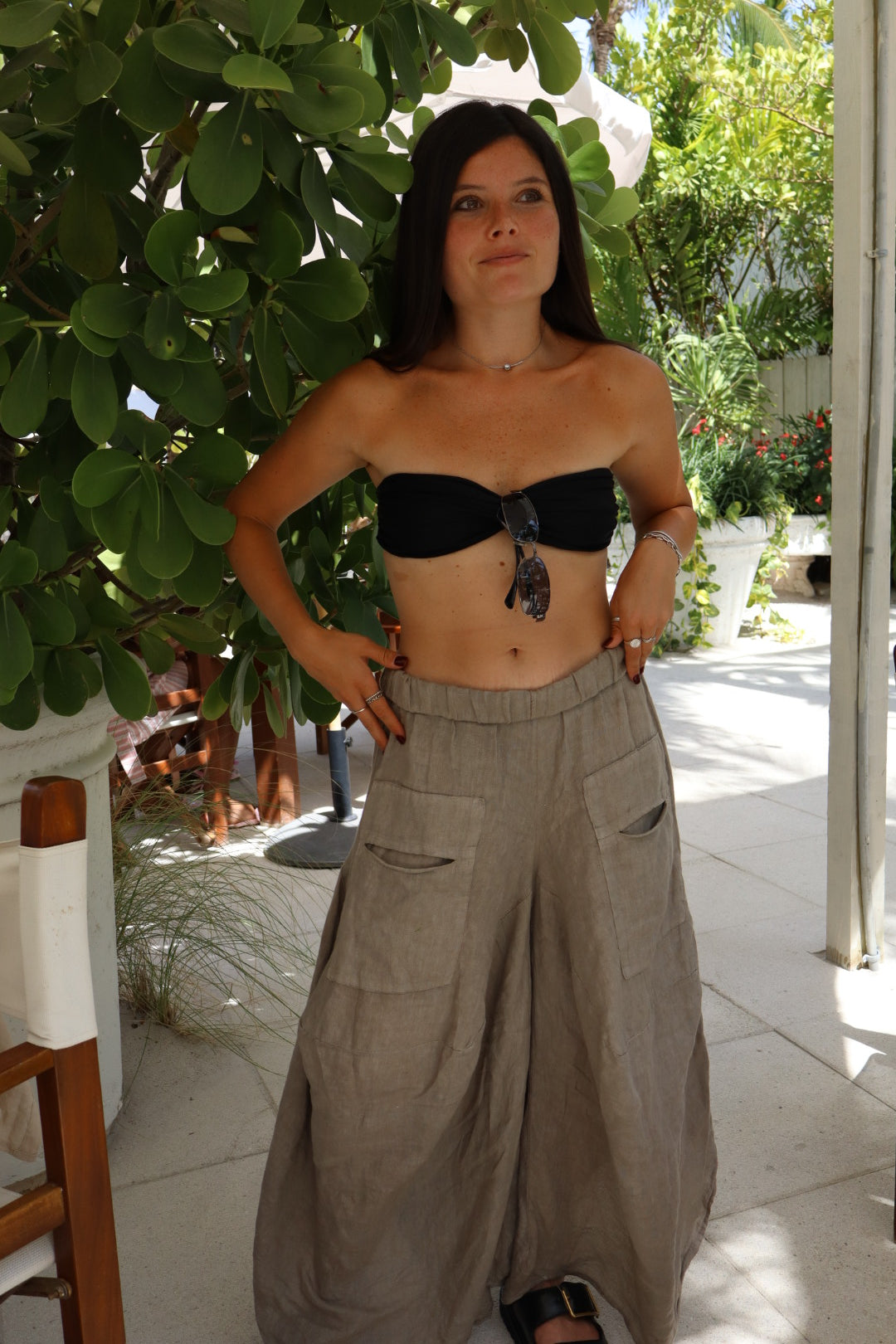Pocket Linen Pants