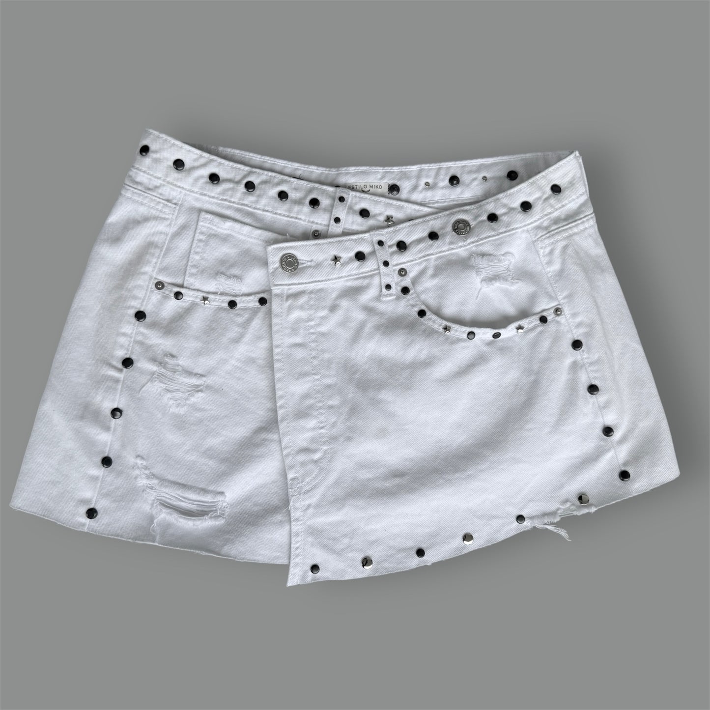 Crossed White Skirt