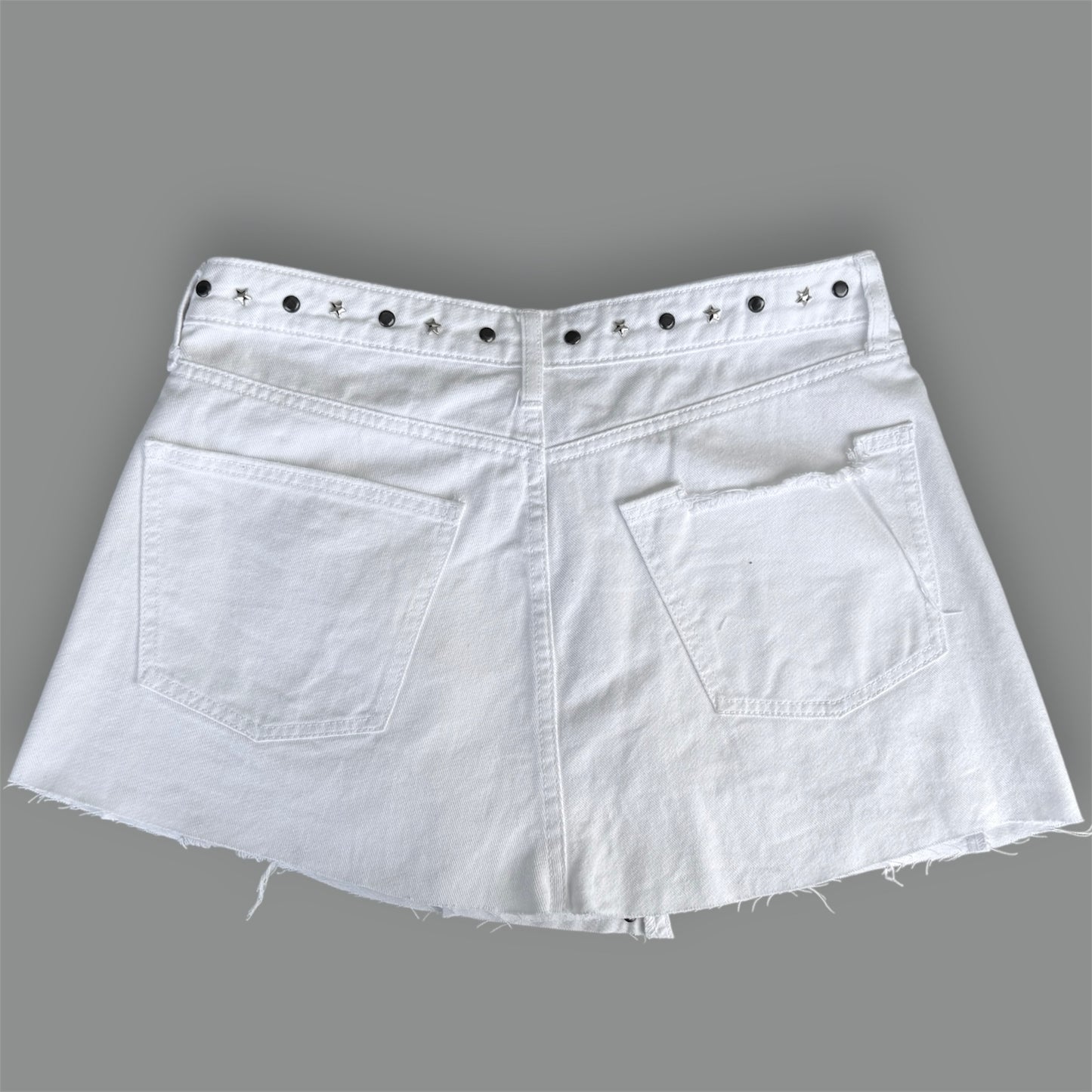 Crossed White Skirt