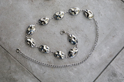 Wrapped Oval Chain Belt