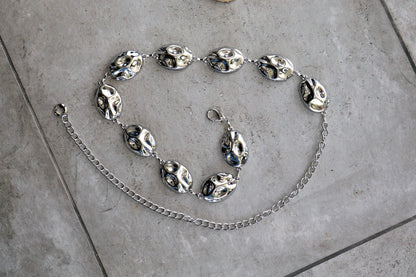 Wrapped Oval Chain Belt