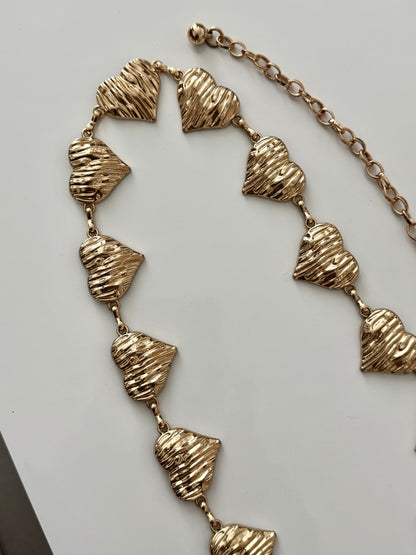 Wrapped Small Heart Chain Belt