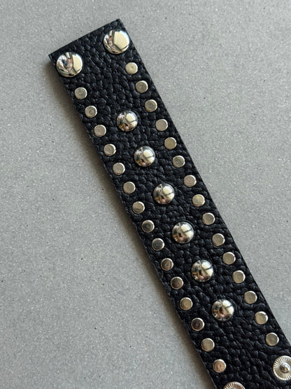 Mixed Studded Leather Cuff