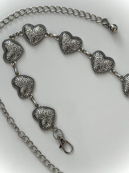 Small Heart Chain Belt