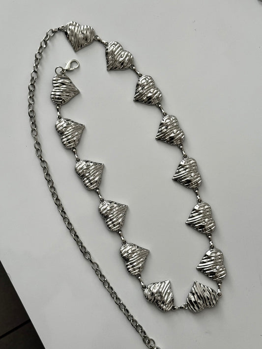 Wrapped Small Heart Chain Belt
