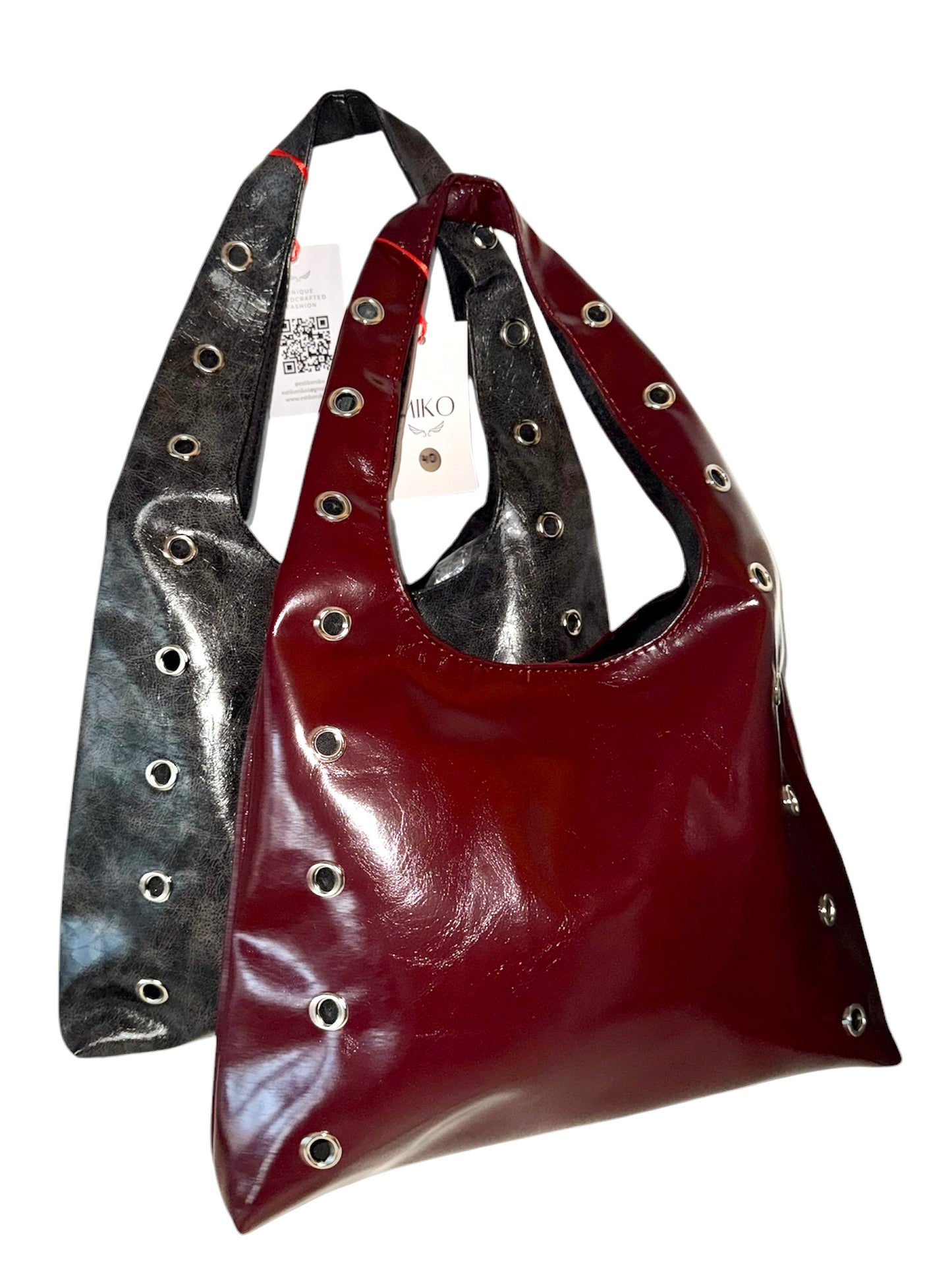 STUDDED BAG Red