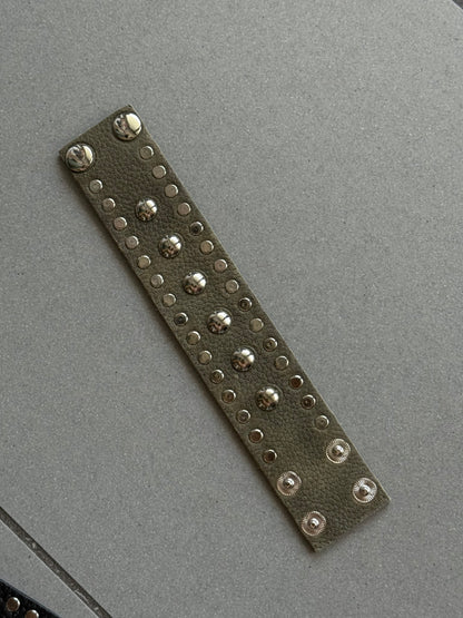 Mixed Studded Leather Cuff