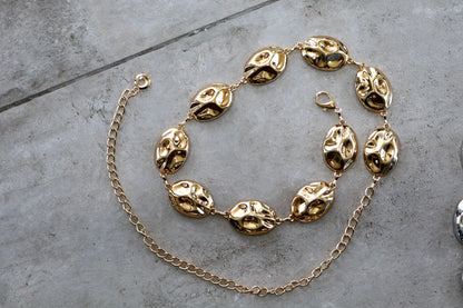 Wrapped Oval Chain Belt