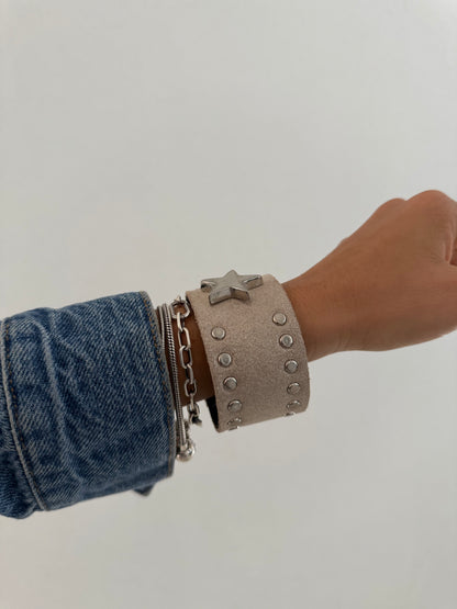 Star Leather Cuff