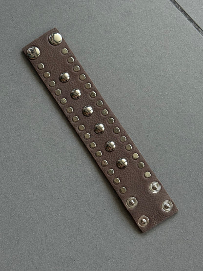 Mixed Studded Leather Cuff