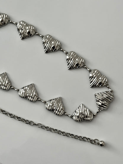 Wrapped Small Heart Chain Belt
