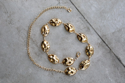 Wrapped Oval Chain Belt