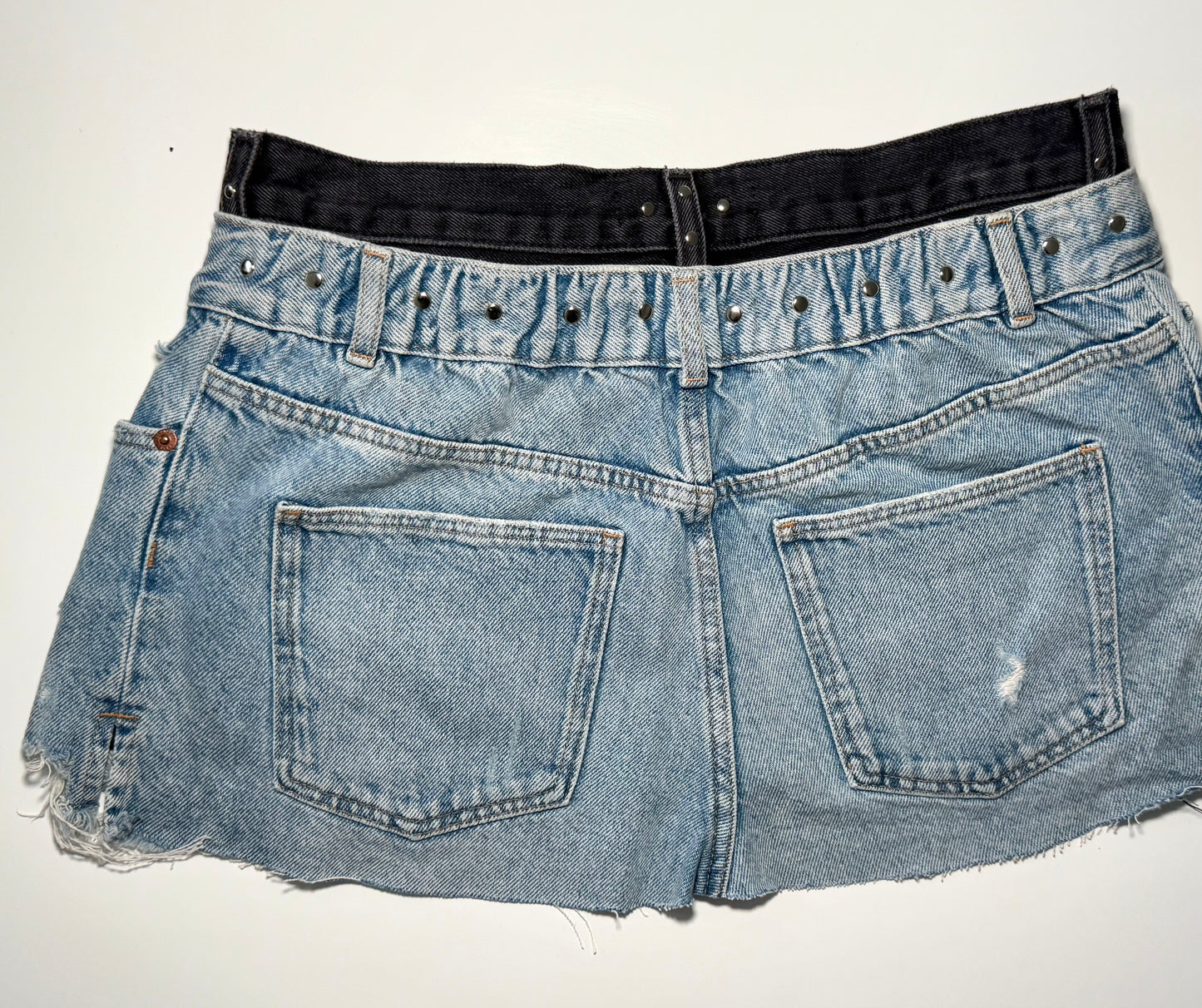 Combined Denim Skirt - Made to Order