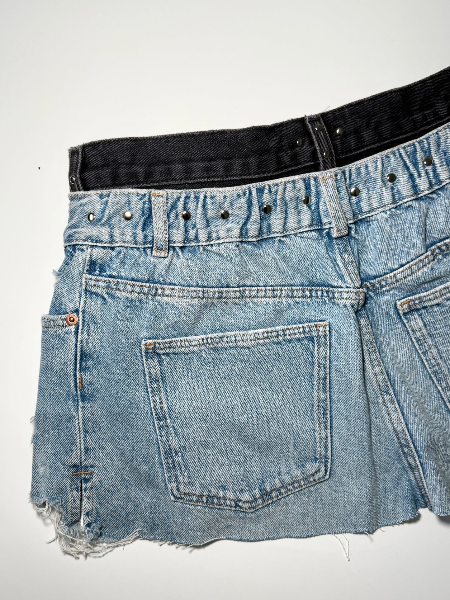 Combined Denim Skirt - Made to Order