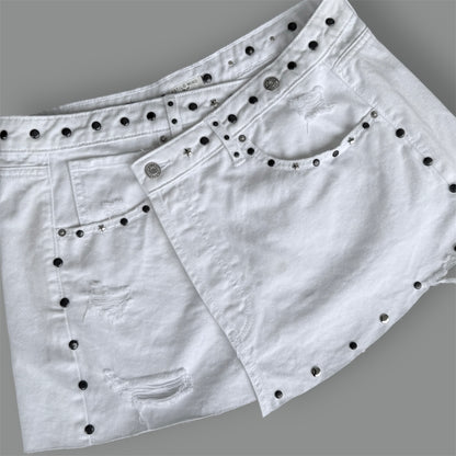 Crossed White Skirt